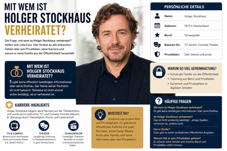Mit wem ist Holger Stockhaus verheiratet