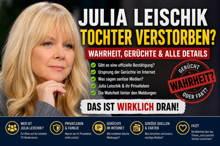 Julia Leischik Tochter verstorben