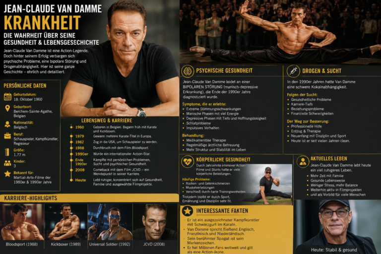 Jean-Claude Van Damme Krankheit