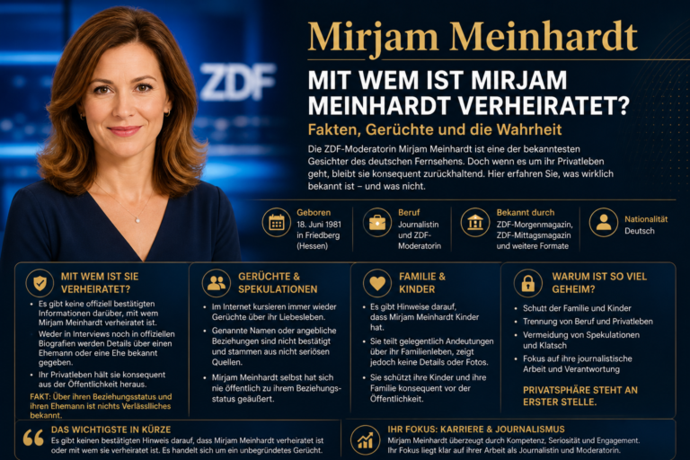 Mit wem ist Mirjam Meinhardt verheiratet