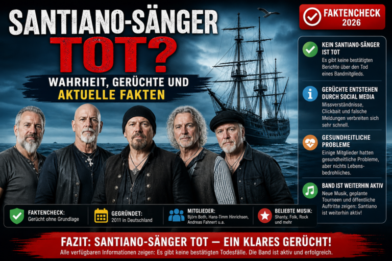 Santiano-Sänger tot