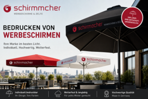Werbeschirme Bedrucken